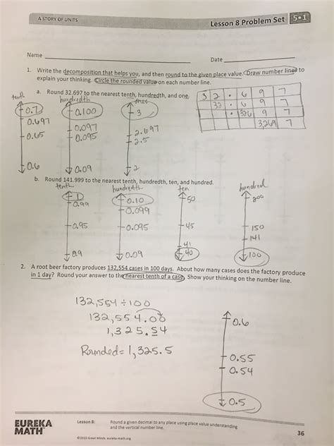 Date: 11/5/14 5. . Lesson 8 problem set 52 answer key